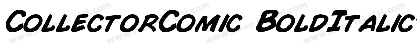 CollectorComic BoldItalic字体转换